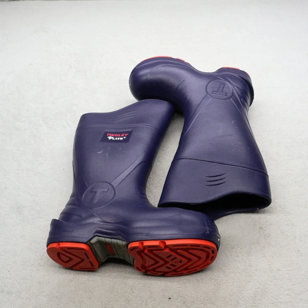 Tingley Flite Unisex M4 W6 Rain Boots Blue Slip Resistant Waterproof Utility